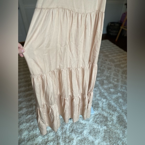 The Drop Tier Maxi Dress Boho Cottagecore Summer Spring Prairie Peasant Wedding - Picture 4 of 12